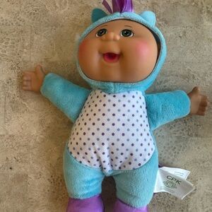 Blue and Purple Plush Doll